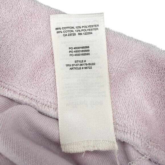 WILFRED FREE Aritzia Terry Cotton Pink Mini Skirt Sz Small - Picture 4 of 5
